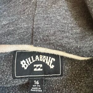 Billabong boys hoodie gray size 16